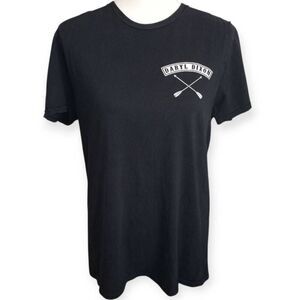 AMC THE WALKING DEAD DARYL DIXON BLACK T-SHIRT SZ.M EUC.